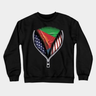 Eritrean Flag  Eritrea Flag Australian Flag Ripped Open - Gift for Eritrean From Eritrea Crewneck Sweatshirt